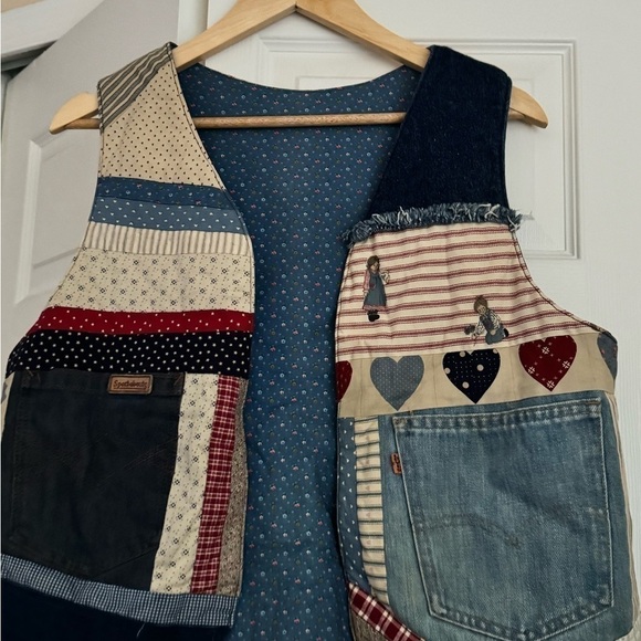 Vintage double sided vest - Picture 6 of 6